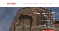 Desktop Screenshot of masjidhaqq.org